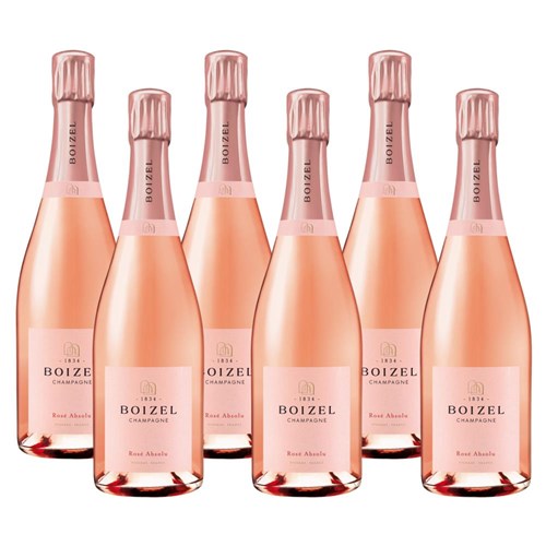 Crate of 6 Boizel Rose  NV Champagne 75cl